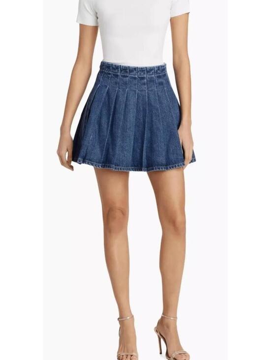 Self-Portrait Dresses & Skirts - Self Portrait Denim Dark Wash Skirt Blue Size US 2